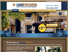 Tablet Screenshot of coastpavers.com